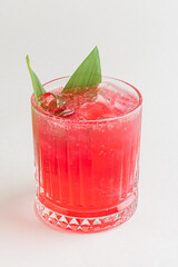 summer lemonade on the white