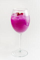 summer lemonade on the white