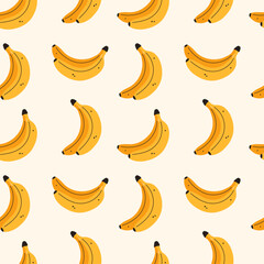 Seamless pattern with a bunch of banana