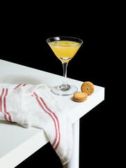 Summer drinks on a white tabletop