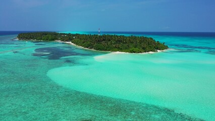 Beautiful tropical island in Maldives
