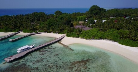 Tropical landscape in Maldives