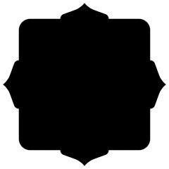 Islamic Frame Glyph Icon