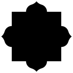 Islamic Frame Glyph Icon