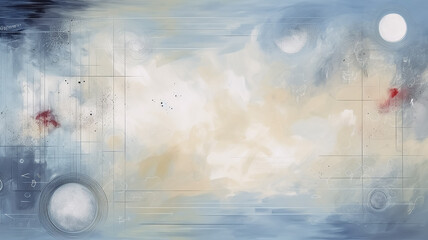 background of the planet in the sky, dark and light tones in art work , astrology background in the style of impressionism