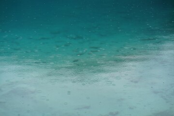 Light rain on the lake