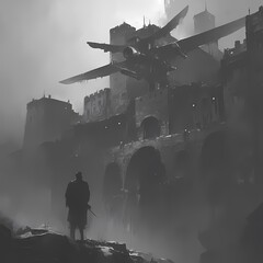 Rebellion's Dawn - An Ancient Fortress Besieged by Warplanes