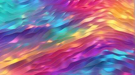 Trendy Holographic Background. Iridescent gradient and minimalist design. Spectrum of Prism Light. The rainbow effect is produced by light refraction.
