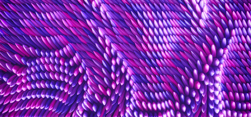 Abstract neon colours scales wavy background. Eco concept background
