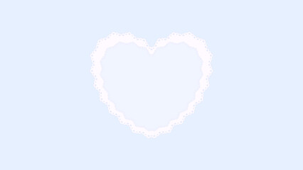 ハート型レースフレーム壁紙★