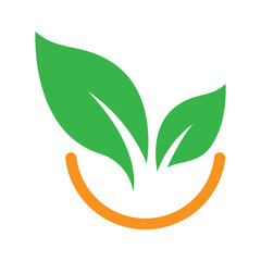 fresh and healthy vegetarian food logo design