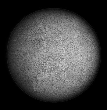 Closeup of the sun in the H-Alpha spectrum
