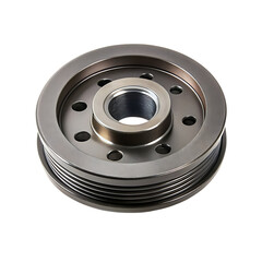 Authentic brake rotor isolated on transparent background
