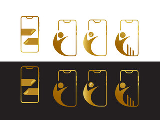 Investment Planning Symbol. Logo Concepts for Finance Experts. Wealth Building Logo. Creative Designs for Investment Consultants