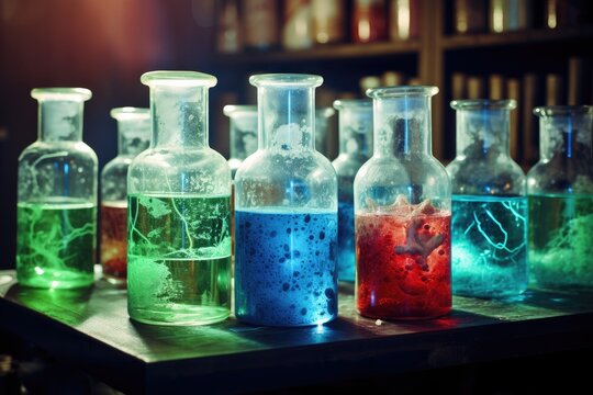 Zombie Virus Lab: Arrange drinks in beakers and test tubes for a mad scientist or zombie virus theme.