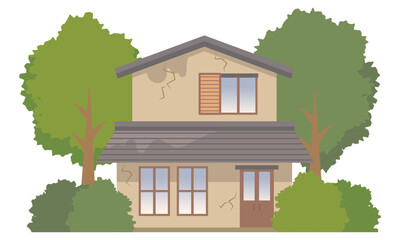 傷んだ一戸建て住宅