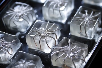 Cobweb Ice Cubes: Freeze plastic spiders in ice cubes for a creepy touch.