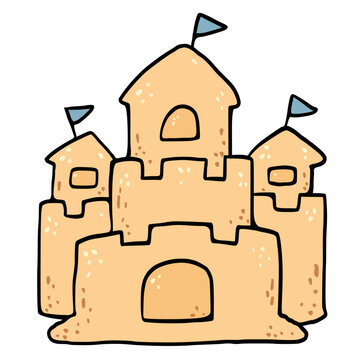 recommend clip art: sandcastle on the beach