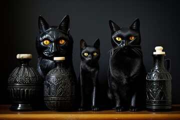 Black Cat Elixirs: Incorporate black cat decorations and accessories.