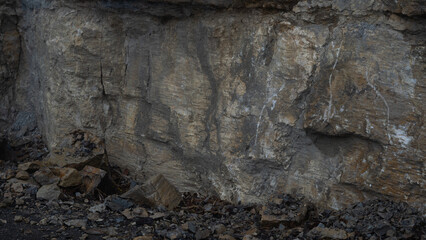 .Stone scale background - a textured surface of various-sized stones