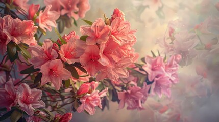 Beautiful blooms Azalea blossoms