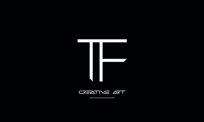 FT, TF, F, T abstract letters logo monogram