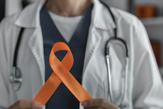 Doctor giving treatment for multiple sclerosis and leukemia