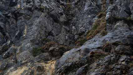 .Stone scale background - a textured surface of various-sized stones