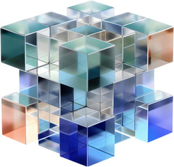 Abstract composition with blocks