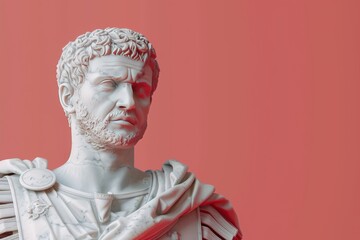 A statue of a man with a beard and mustache