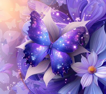 Break Through Butterfly Tumbler Wrap Generated by AI