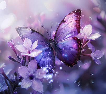 Break Through Butterfly Tumbler Wrap Generated by AI