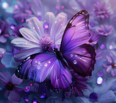 Break Through Butterfly Tumbler Wrap Generated by AI