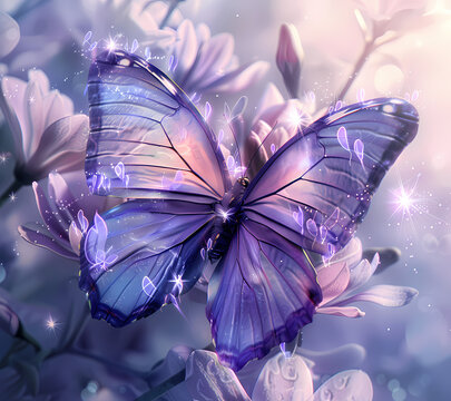 Break Through Butterfly Tumbler Wrap Generated by AI
