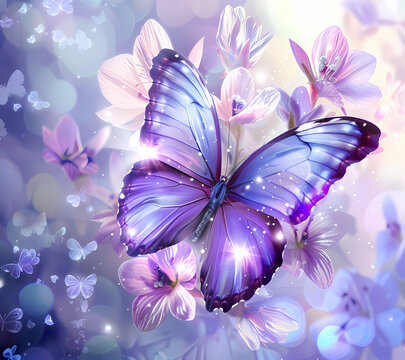 Break Through Butterfly Tumbler Wrap Generated by AI