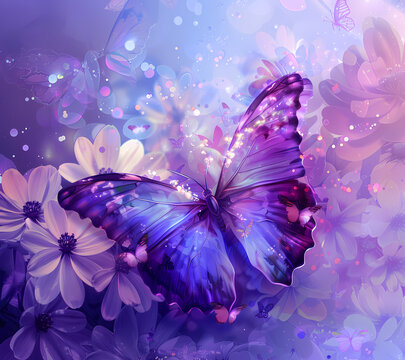 Break Through Butterfly Tumbler Wrap Generated by AI