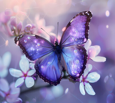 Break Through Butterfly Tumbler Wrap Generated by AI