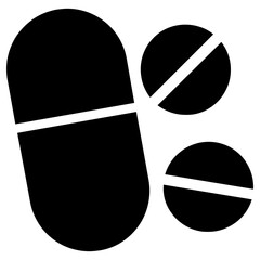 drugs icon, simple vector design