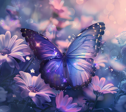 Break Through Butterfly Tumbler Wrap Generated by AI