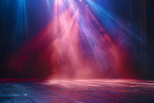 background stage with lights colors