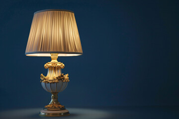 A cozy interior scene with a table and wall lamp, showcasing vintage and classic lighting in a homey room setting
