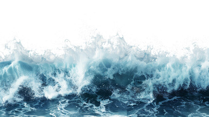 Obraz premium ocean waves isolated on transparent background