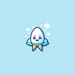 Rocket logo design vector illustration