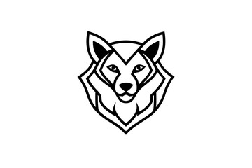 Incorporate gradients into an animal-inspired line art logo design with detailed vector illustrations