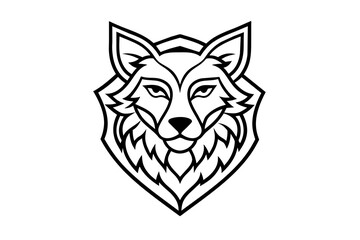 Incorporate gradients into an animal-inspired line art logo design with detailed vector illustrations