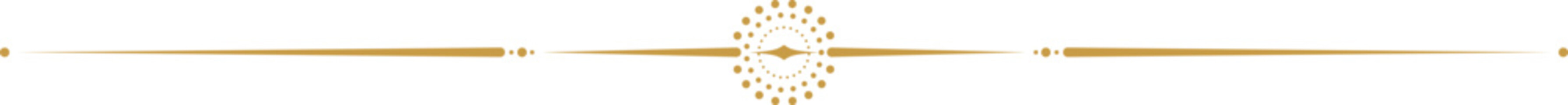 Celestial golden border with stars, moon phases, crescents and dots. Ornate shiny magical isolated clipart for mystic decoration