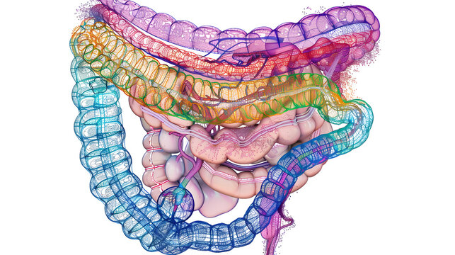 A Detailed Illustration of the Omentum's Function in the Human Body