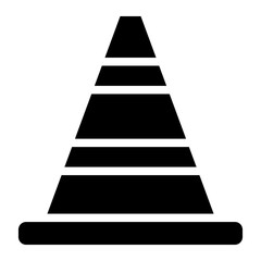 Traffic cone icon. Road cone icon vector. Roadblock or Road barrier mark for apps or websites, symbol illustration