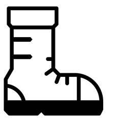 Safety Boot protection sign icon. Safety shoes icon. Safety worker shoes symbol. foot pretection icon. Vector illustration