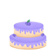 Blueberry Birthday Cake